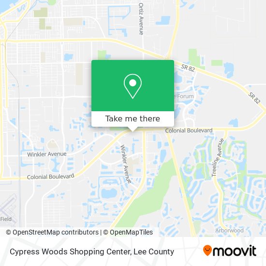 Cypress Woods Shopping Center map