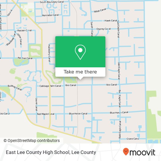 How to get to East Lee County High School in Lehigh Acres by Bus?