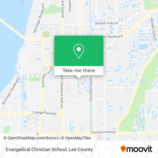 Evangelical Christian School map