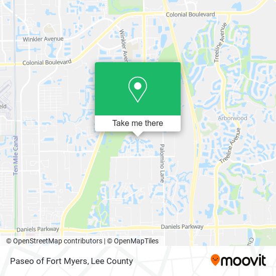 Paseo of Fort Myers map