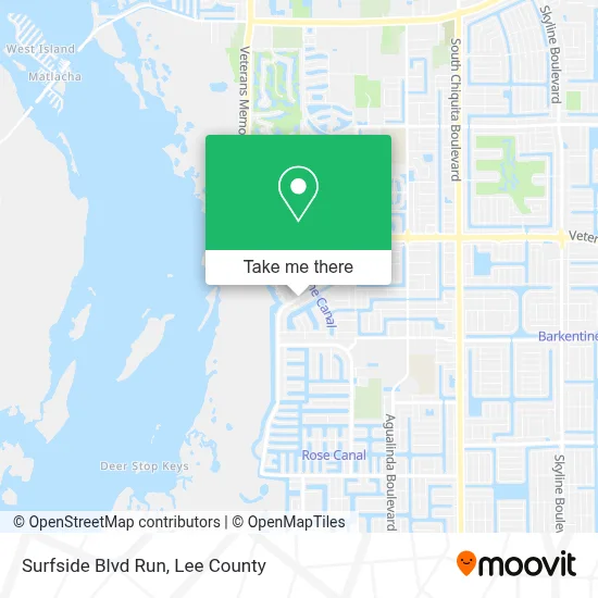 Surfside Blvd Run map