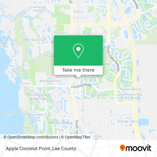 Apple Coconut Point map