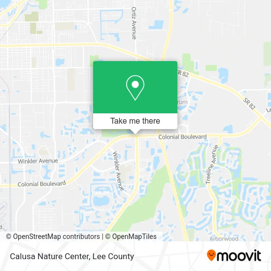 Calusa Nature Center map