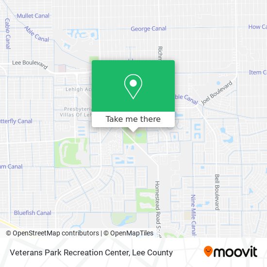 Mapa de Veterans Park Recreation Center