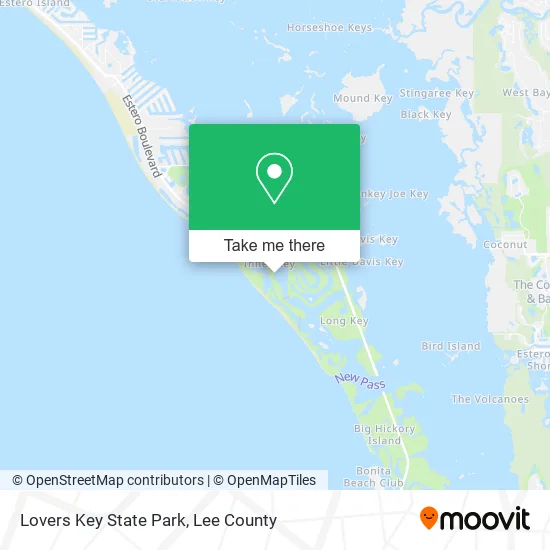 Lovers Key State Park map
