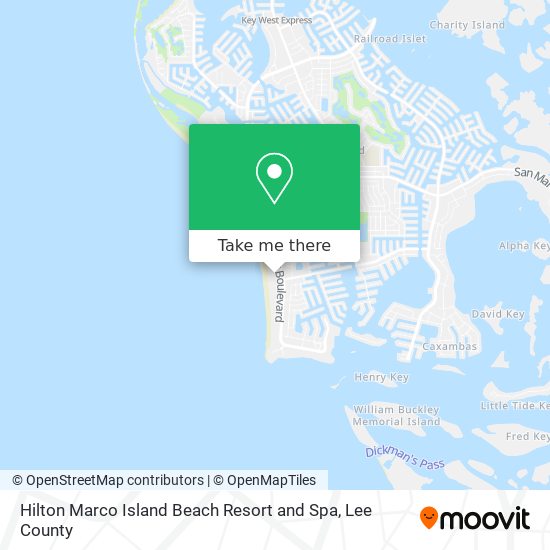 Hilton Marco Island Beach Resort and Spa map