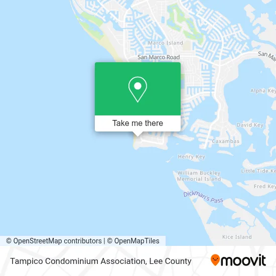 Tampico Condominium Association map
