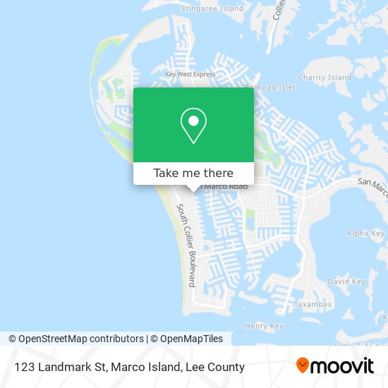 123 Landmark St, Marco Island map