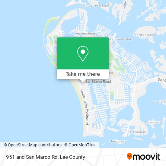 951 and San Marco Rd map