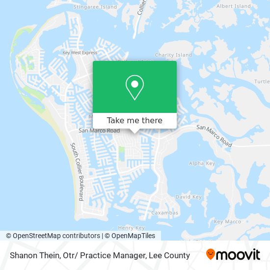 Mapa de Shanon Thein, Otr/ Practice Manager