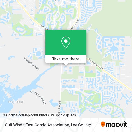 Gulf Winds East Condo Association map