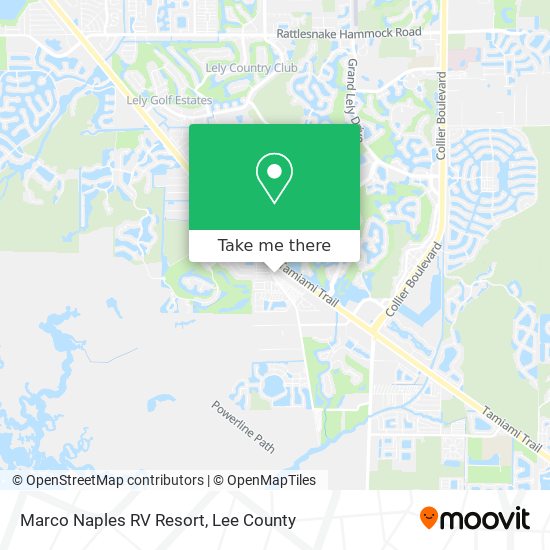 Marco Naples RV Resort map