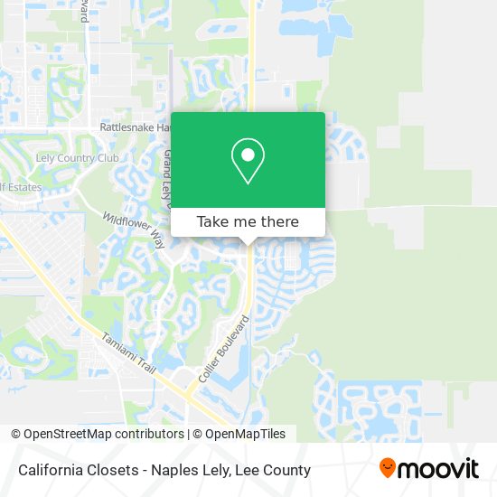 California Closets - Naples Lely map