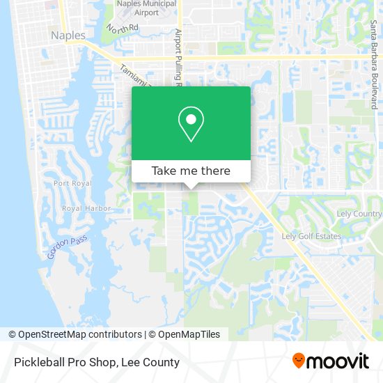 Pickleball Pro Shop map