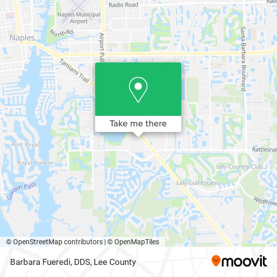 Barbara Fueredi, DDS map