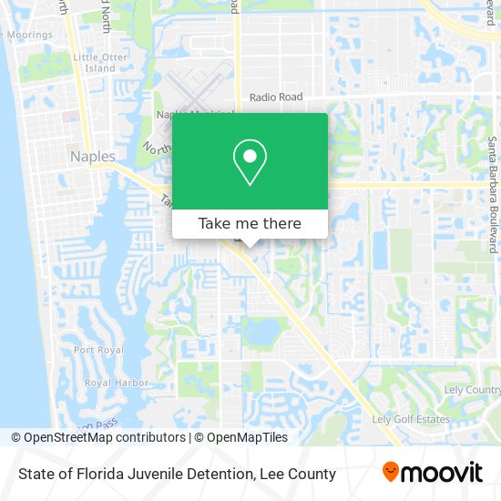 State of Florida Juvenile Detention map