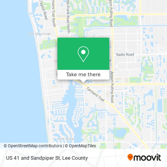 Mapa de US 41 and Sandpiper St