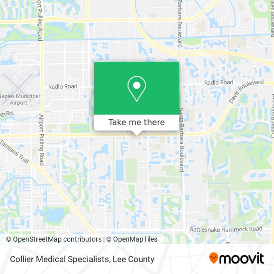 Collier Medical Specialists map