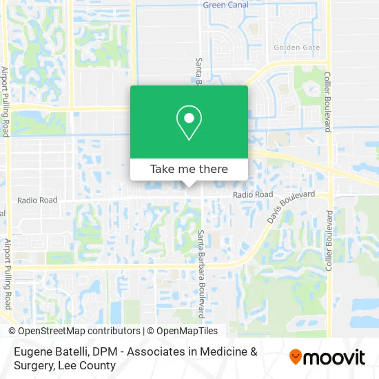 Eugene Batelli, DPM - Associates in Medicine & Surgery map