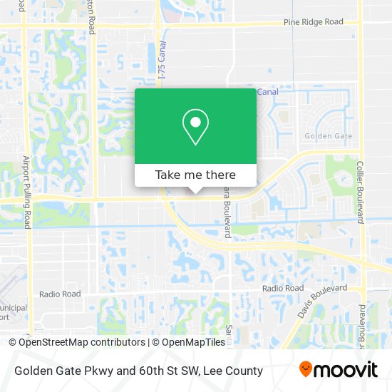 Golden Gate Pkwy and 60th St SW map