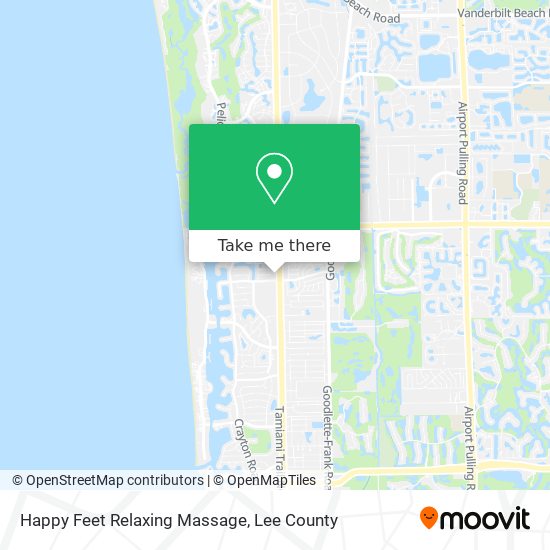 Happy Feet Relaxing Massage map