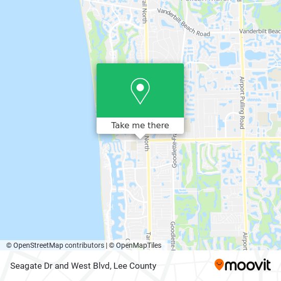Seagate Dr and West Blvd map