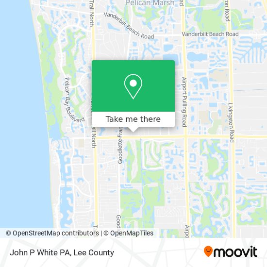 John P White PA map