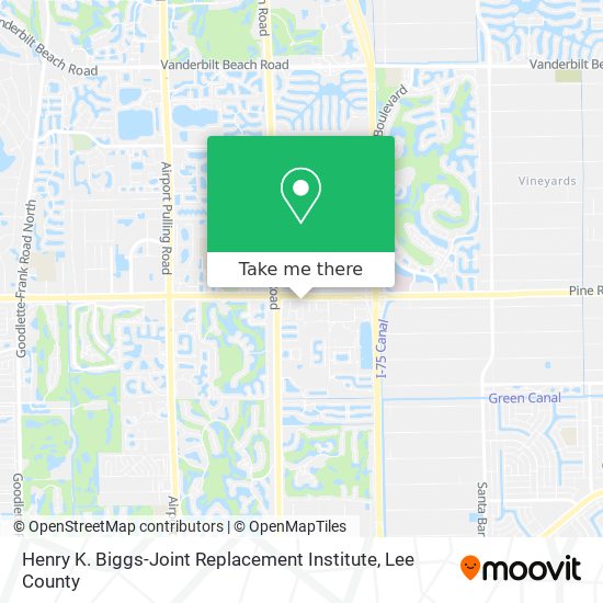 Henry K. Biggs-Joint Replacement Institute map