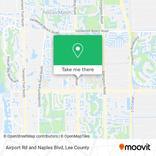 Airport Rd and Naples Blvd map