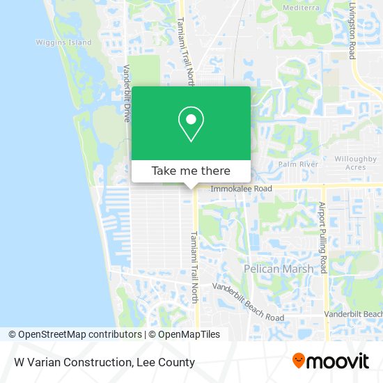 W Varian Construction map