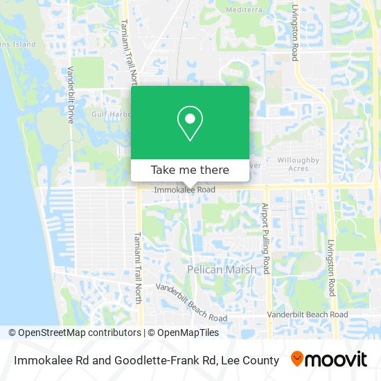 Mapa de Immokalee Rd and Goodlette-Frank Rd