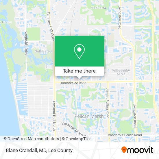 Mapa de Blane Crandall, MD