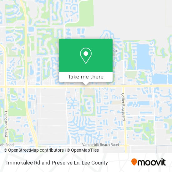 Immokalee Rd and Preserve Ln map