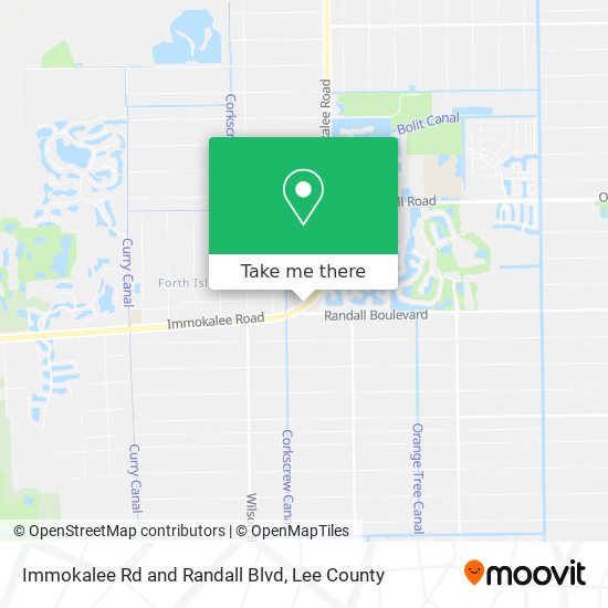 Mapa de Immokalee Rd and Randall Blvd