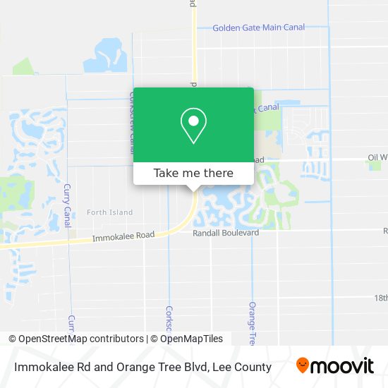 Mapa de Immokalee Rd and Orange Tree Blvd