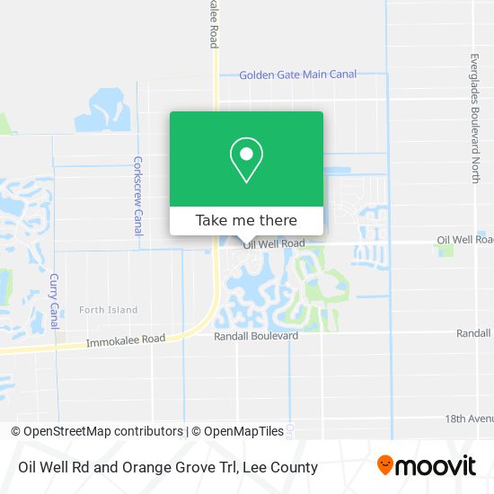 Oil Well Rd and Orange Grove Trl map