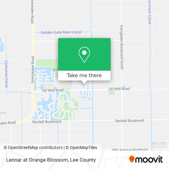 Lennar at Orange Blossom map