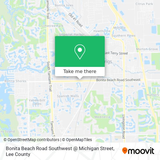 Mapa de Bonita Beach Road Southwest @ Michigan Street