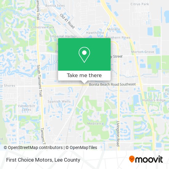 First Choice Motors map