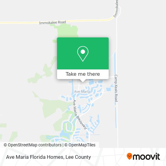 Ave Maria Florida Homes map