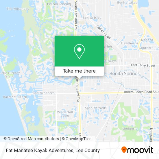 Fat Manatee Kayak Adventures map