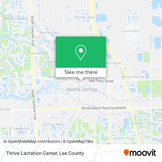 Thrive Lactation Center map