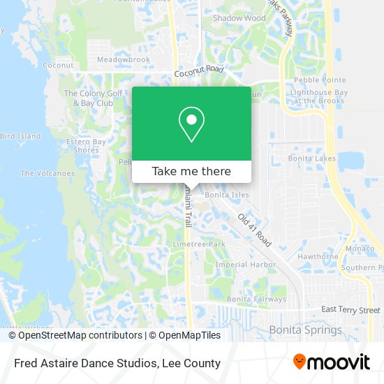 Mapa de Fred Astaire Dance Studios