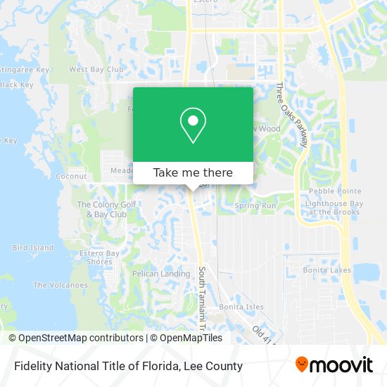 Mapa de Fidelity National Title of Florida