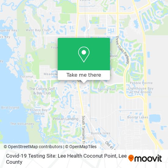 How to get to Covid-19 Testing Site: Lee Health Coconut Point in Estero by  Bus?