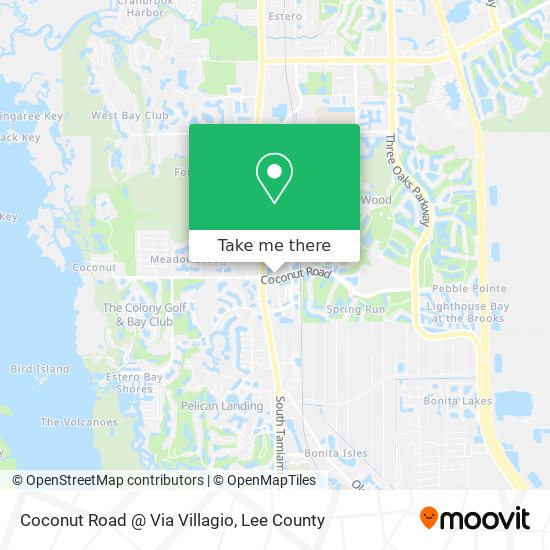 Mapa de Coconut Road @ Via Villagio