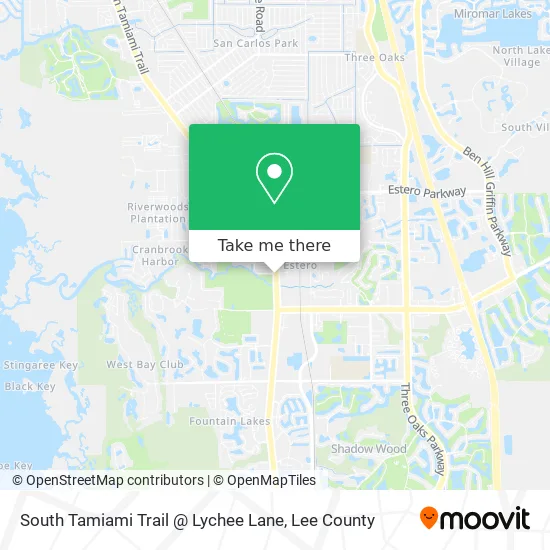 South Tamiami Trail @ Lychee Lane map