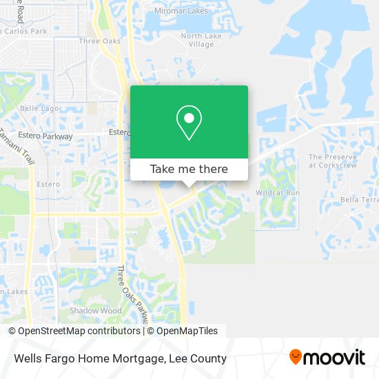 Mapa de Wells Fargo Home Mortgage