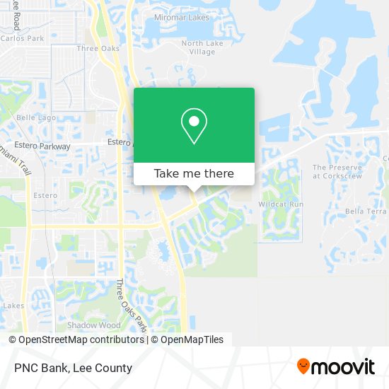 PNC Bank map