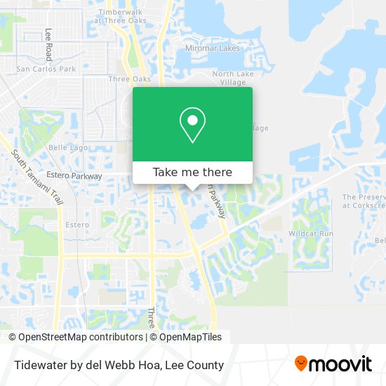 Tidewater by del Webb Hoa map